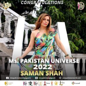 Ms. Pakistan Universe - Saman Shah 